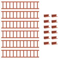 vidaXL Stogo sniego sargas Raudona 600 x 2,5 x 20 cm Plienas