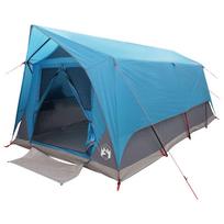 vidaXL Tunelinė palapinė 6 asmeniui Mėlyna Poliesteris ir plienas