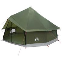vidaXL Tipi palapinė 8 asmeniui Armijos Žalia Poliesteris ir plienas