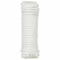 vidaXL Laivo virvė 12 mm 15 m Balta Poliesteris