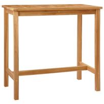 vidaXL Baro stalas Natūrali 110 x 60 x 105 cm Kietasis teak