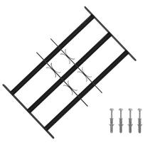 vidaXL Langų saugos grotelės su 3 skersinėmis 3 vnt. 43-74 cm