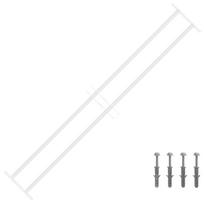 vidaXL Langų saugos grotelės su 2 skersiniais 3 vnt. 93-174 cm