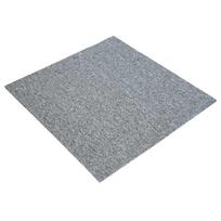 vidaXL Kilimų plytelė Šviesiai pilka 50 x 50 cm 20 vnt. PP ir Bitumas