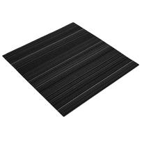 vidaXL Kilimų plytelė Dryžuota tamsiai pilka 50 x 50 cm 36 vnt.