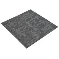 vidaXL Kilimų plytelė Anglies pilka 50 x 50 cm 20 vnt. PP ir Bitumas