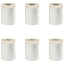 vidaXL Dulkių lapas su lipnia juosta 6 vnt. Skaidrus 55 x 3300 cm HDPE