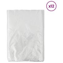 vidaXL Dulkių lakštas 12 vnt. Skaidrus 400 x 500 cm HDPE