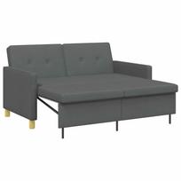 vidaXL Ištraukiama sofa-lova Tamsiai pilka Audinys