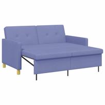 vidaXL Ištraukiama sofa-lova Džinsinės mėlynos Audinys
