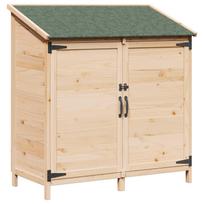 vidaXL Sodo Sandėlys su stogu Natūrali 106,5 x 56 x 113,5 cm
