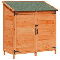 vidaXL Sodo Sandėlys Ruda 106 x 56 x 113,5 cm Kietasis pušinis medis