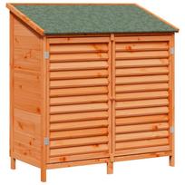 vidaXL Sodo Sandėlys Ruda 106 x 56 x 113,5 cm Kietasis pušinis medis