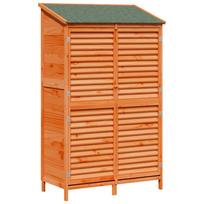 vidaXL Sodo Sandėlys Ruda 106 x 56 x 176,5 cm Kietasis pušinis medis
