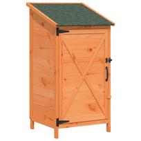 vidaXL Sodo Sandėlys Ruda 59,5 x 56 x 113,5 cm Kietasis pušinis medis