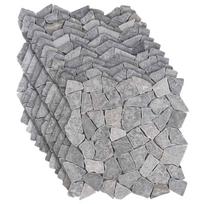 vidaXL Mozaikos plytelės Šviesiai pilka 30 x 30 cm Marmuras