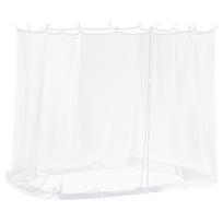 vidaXL Uodų tinklelį pavėsinei 220 mesh Balta 2 x 2 x 2 m Poliesteris
