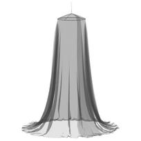 vidaXL Uodų tinklas lovai 156 mesh Juoda ⌀56 x 220 cm Poliesteris