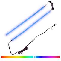 vidaXL LED juosta 110 cm Įvairiaspalvis PVC