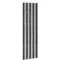 vidaXL Vabzdžių Užuolaida iš Chenille Pilka ir juoda 56 x 185 cm