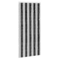 vidaXL Vabzdžių Užuolaida iš Chenille Pilka ir juoda 90 x 200 cm
