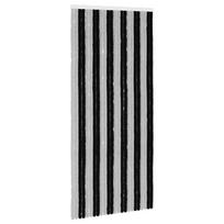 vidaXL Vabzdžių Užuolaida iš Chenille Pilka ir juoda 100 x 220 cm