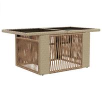 vidaXL Sodo pakeliamas stalas Smėlio 100 x 55 x 37 cm
