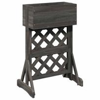 vidaXL Vertikalus sodinimo trellis Pilka 48 x 30 x 70,5 cm