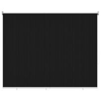 vidaXL Lauko roletai 90% UV blokavimui Juoda 200 x 140 cm HDPE