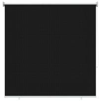 vidaXL Lauko roletai 90% UV blokavimui Juoda 140 x 140 cm HDPE