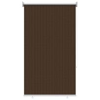 vidaXL Lauko roletai 90% UV blokavimui Ruda 80 x 230 cm HDPE