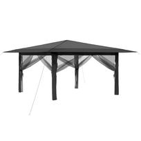 vidaXL Gazebo su 4 šoninėmis sienomis 4 x 4 m