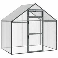 vidaXL Paukščių narvas Antracito 181,5 x 112,5 x 173,5 cm