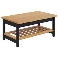 vidaXL Kavos staliukas EKAI Juoda 100 x 60 x 45,5 cm