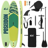 vidaXL SUP lenta su sėdyne 2-in-1 POSEIDON 335 x 76 x 15 cm Žalia