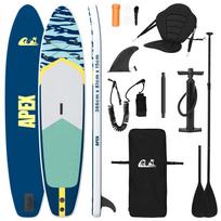 vidaXL SUP lenta su sėdyne 2-in-1 APEX 366 x 81 x 15 cm Tamsiai mėlyna