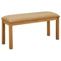 vidaXL Valgomojo suolas 95 x 32 x 45 cm Kietas ąžuolo medis Smėlio