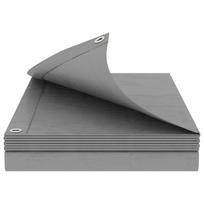 vidaXL Tent su kilpom Šviesiai pilka 8 x 8 m 260 gsm PE