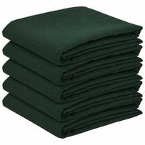 vidaXL Stalo skraistė 5 vnt. Tamsiai žalia 110 x 110 cm Kvadrato