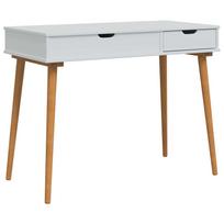 vidaXL Makiažo stalas FAUSKE Balta 100 x 50 x 78 cm