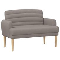 vidaXL Minkštas kampas su mygtukų apmušalais Taupe 116 x 67 x 80 cm