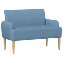 vidaXL Minkštas kampas su mygtukų apmušalais Mėlyna 116 x 67 x 81 cm