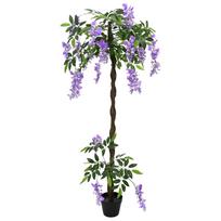 vidaXL Dirbtinis Pupos Gėlių Medis Violetinė 80 x 18 x 160 cm