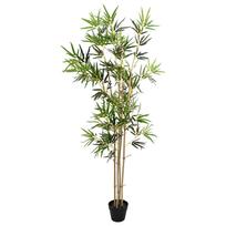vidaXL Dirbtinis bambuko medis Žalia 75,5 x 18 x 175 cm