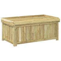 vidaXL Lauko pagalvių dėžė Impregnuota pušies mediena 104 x 60 x 47 cm