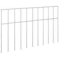 vidaXL Sodo tvoros plokštė 12 vnt. 50 x 30 cm Galvanizuotas plienas