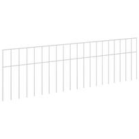 vidaXL Sodo tvoros plokštė 24 vnt. 100 x 30 cm Galvanizuotas plienas