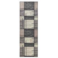 vidaXL Kilimėlis LESAKA Ruda 50 x 150 cm Deimantinė aksominė medžiaga