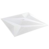 vidaXL Sienų plokštės 24 vnt. 50 x 50 cm Baltas Star XPS Putplastis