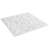 vidaXL Sienų plokštės 24 vnt. 50 x 50 cm Balta XPS Putplastis